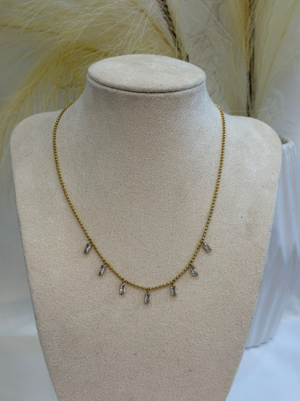Collar mini diamantes