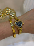 Reloj Corazon Negro
