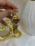 Reloj Corazon Negro